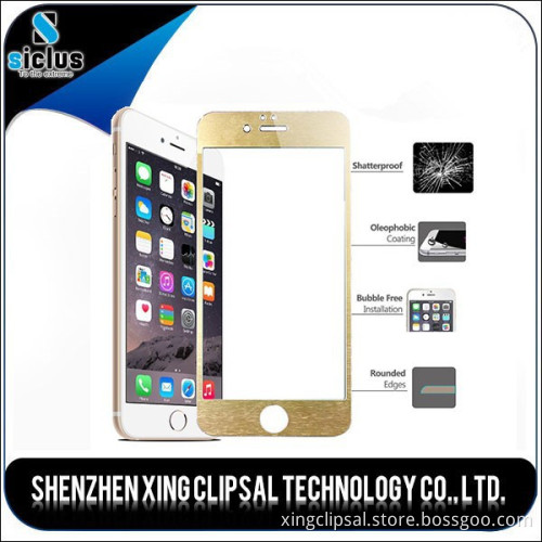 Made in China, Hot sale explosion proof colorful tempered glass screen protector for iphone 6 6s